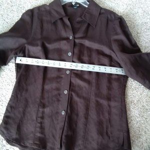 East 5th Brown Linen Blazer - Large